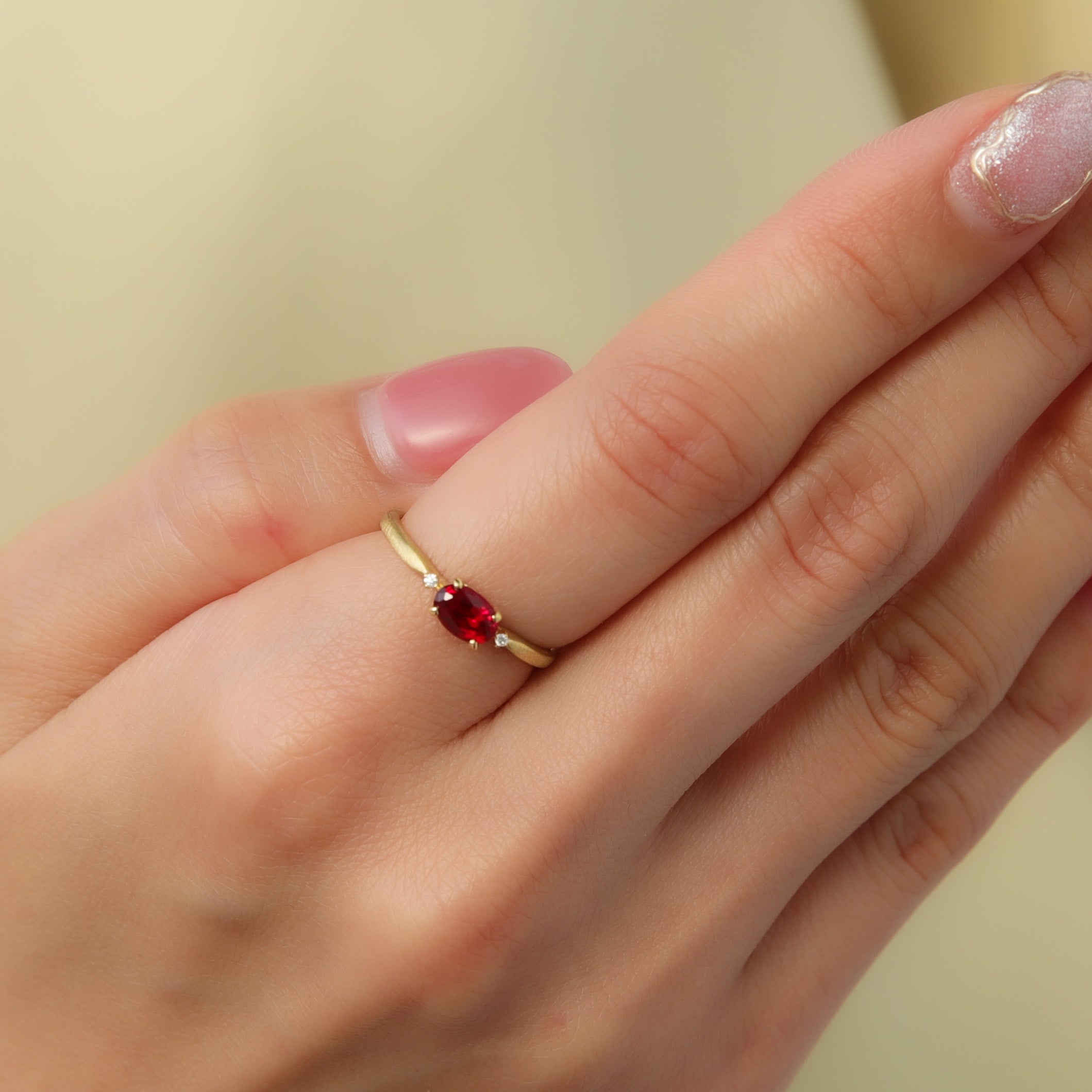 ルビー k18リング