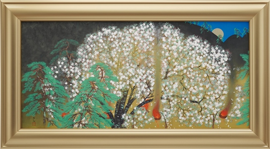 高級美術複製画 横山大観 《 夜桜（左隻）》 限定300部 発売｜ニュース