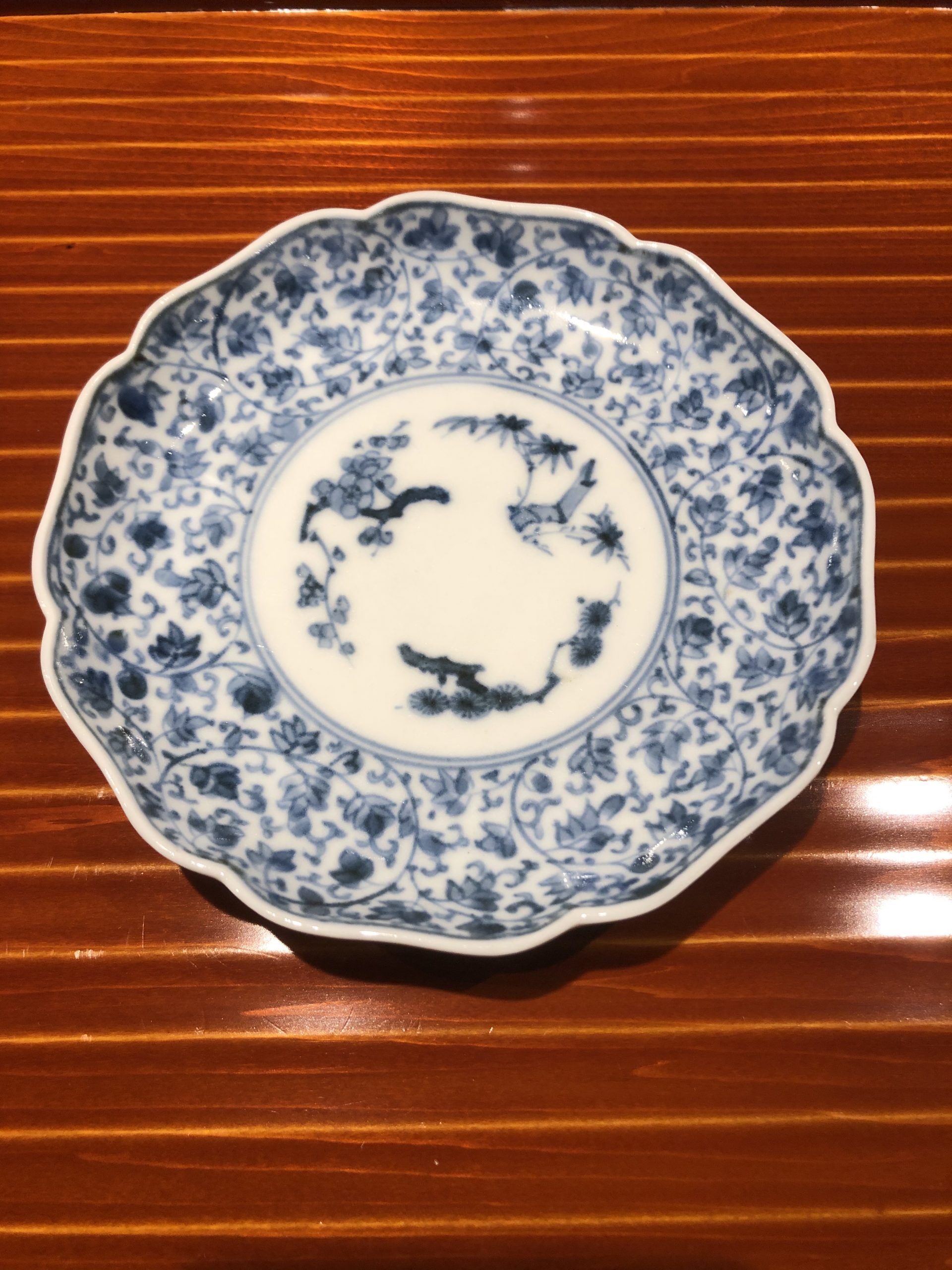 古伊万里美濃太白菊半筒猪口御深井江戸時代B 古伊万里金襴