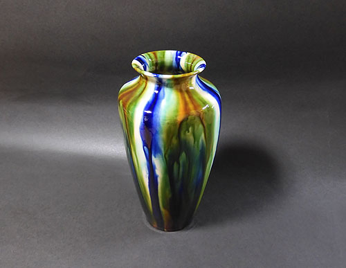 六代 清水六兵衛 三彩 花瓶 ＜共箱＞ | 【骨董品買取】日本全国対応