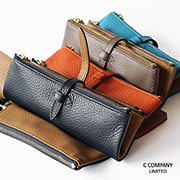 ルポ2セカンド ペンケース 1本差し ファスナー イタリアンレザー使用