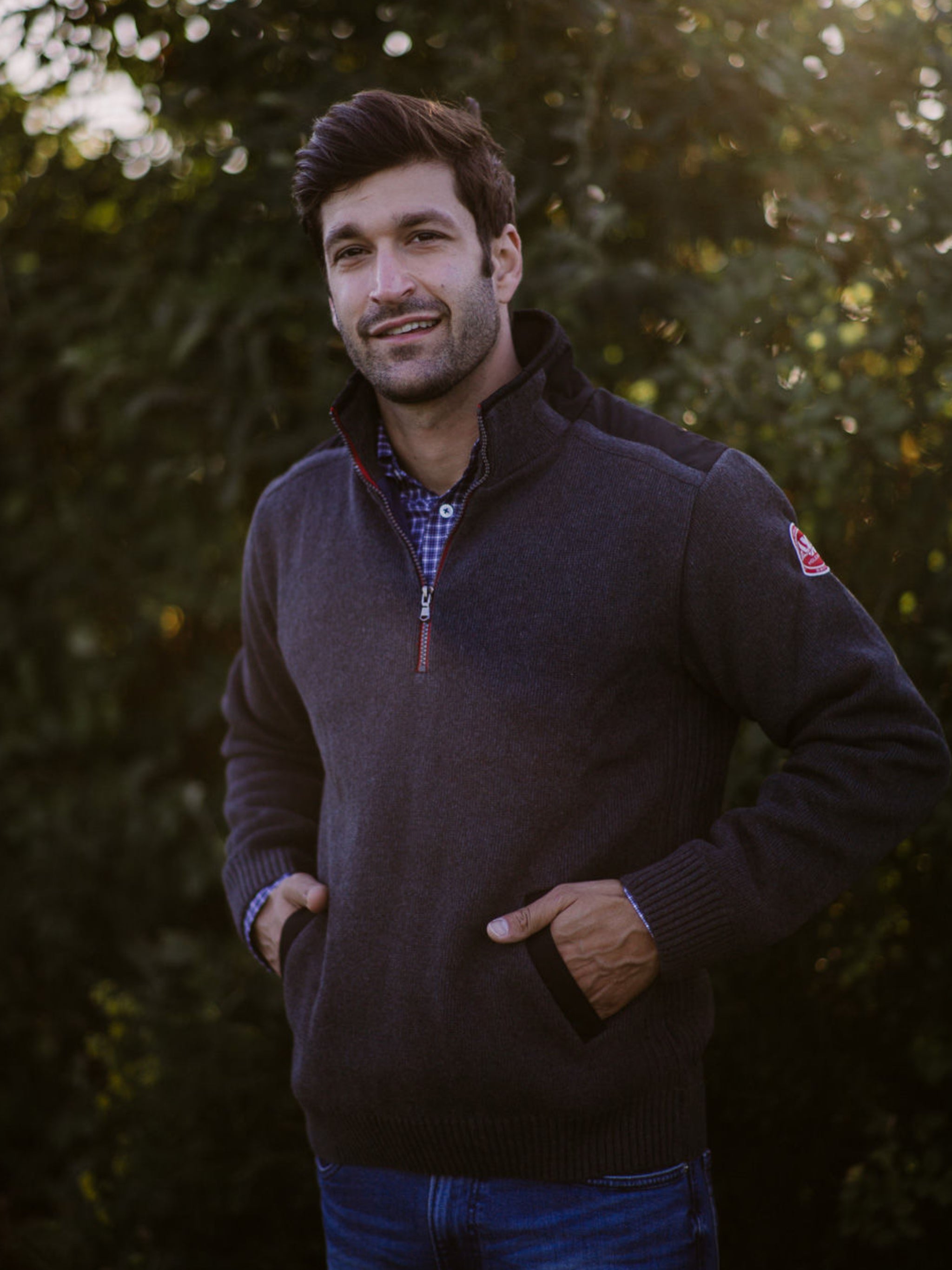Gregor 1/4 Zip Windproof- Anthracite – Holebrook USA