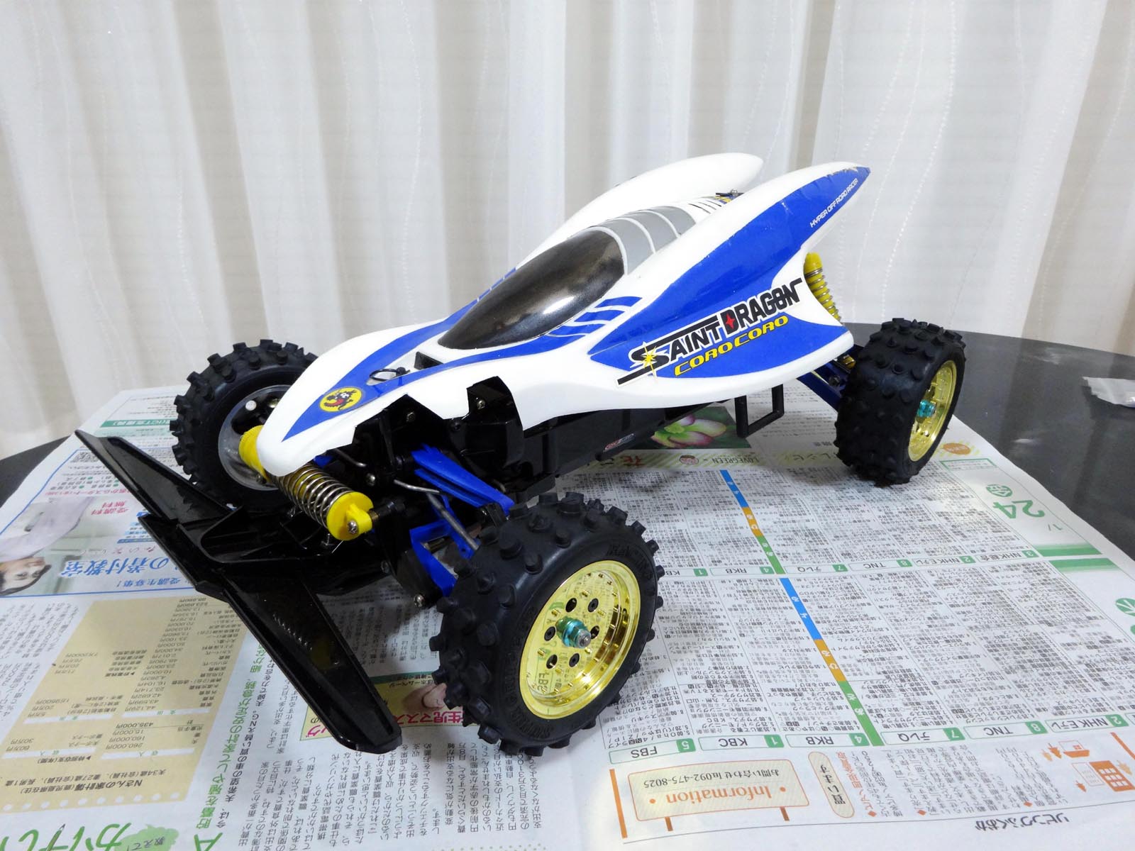 タミヤサンダーショットボディ&ウイング搭載セイントドラゴンシャーシ