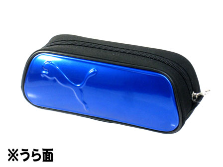PUMA ペンケース 青 カーボンファイバー風 PUMA ペンケース 青
