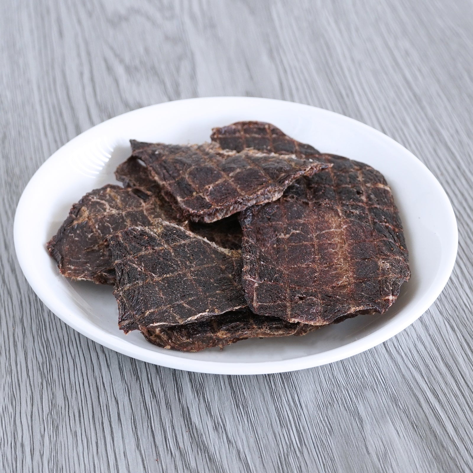 エゾ鹿ジャーキーお肉たっぷり背骨born2キロ、訳あり400gぱにぱに