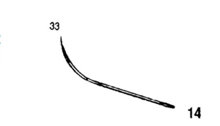 Havels eShop. Half-Curved Reverse Cutting Suture Needle - Style 102