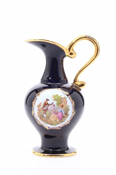 CM325】セーブル フランス リモージュ コンポティエ 絵皿 人物 陶磁器