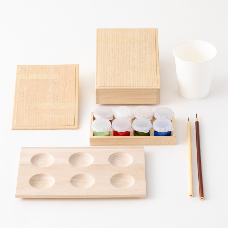 桐箱絵付けキット〈紅葉〉｜ 桐箱・京都 堀川五条 - 株式会社箱藤商店