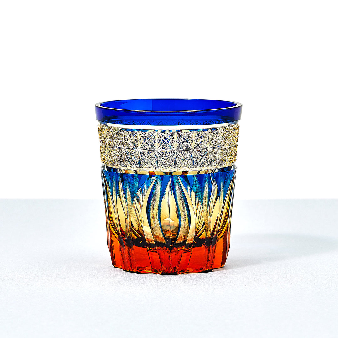 大正硝子吹き硝子腐食硝子極上レトロ腐蝕唐花細密硝子輪花電気傘