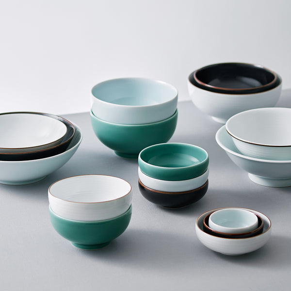 美品】小鉢 丼鉢 青釉 陶器 置物 インテリア 工芸品 美術品 A3208 小鉢