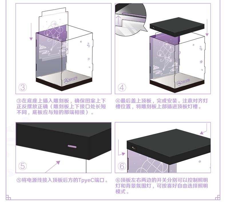 原神 刻晴・疾雷快雨 1/7フィギュア展示ケース｜HAKUTEA