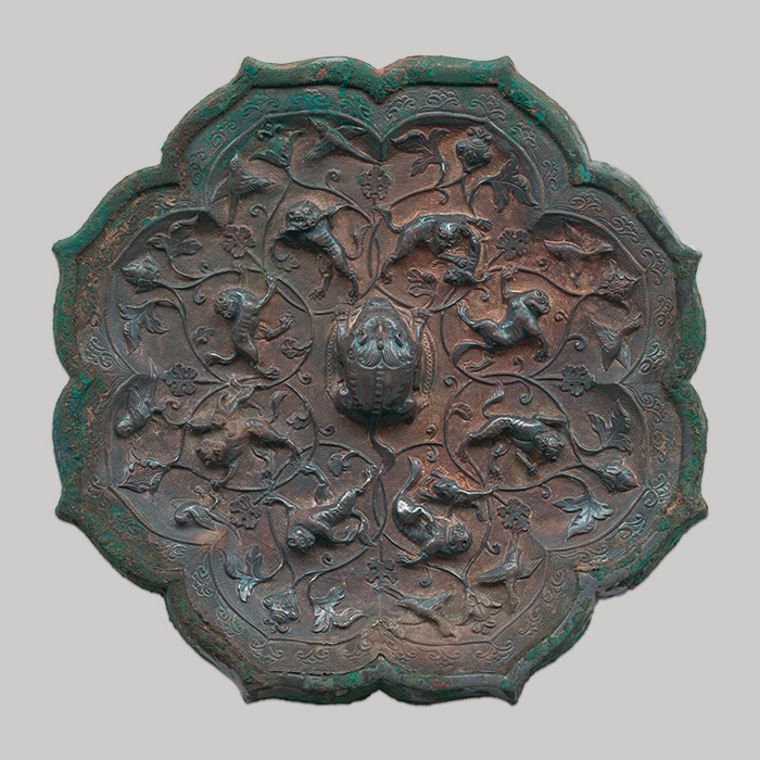 中国美術 幾何学模様 古鏡 φ22.3cm(HA499) 【公式通販】