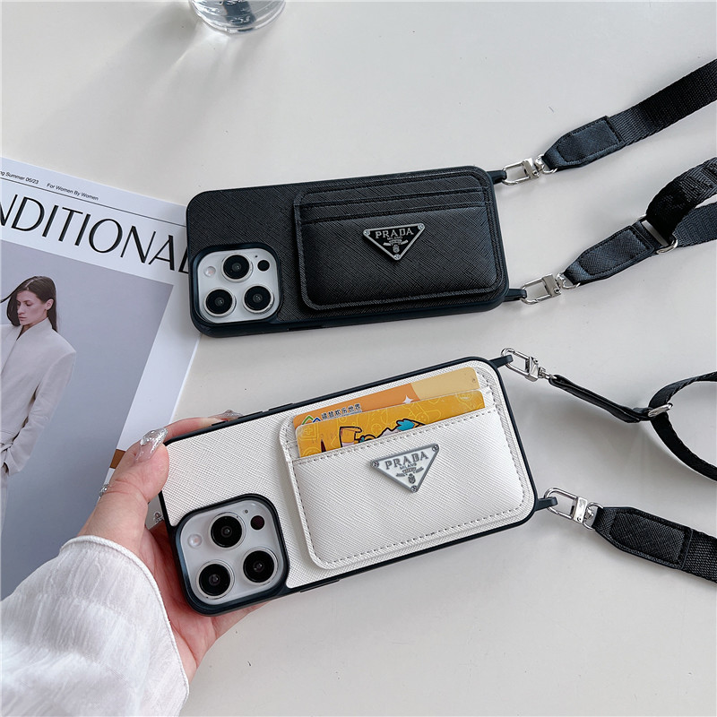 prada スマホケース iphone17/17pro ショルダー iphone16promax ケース