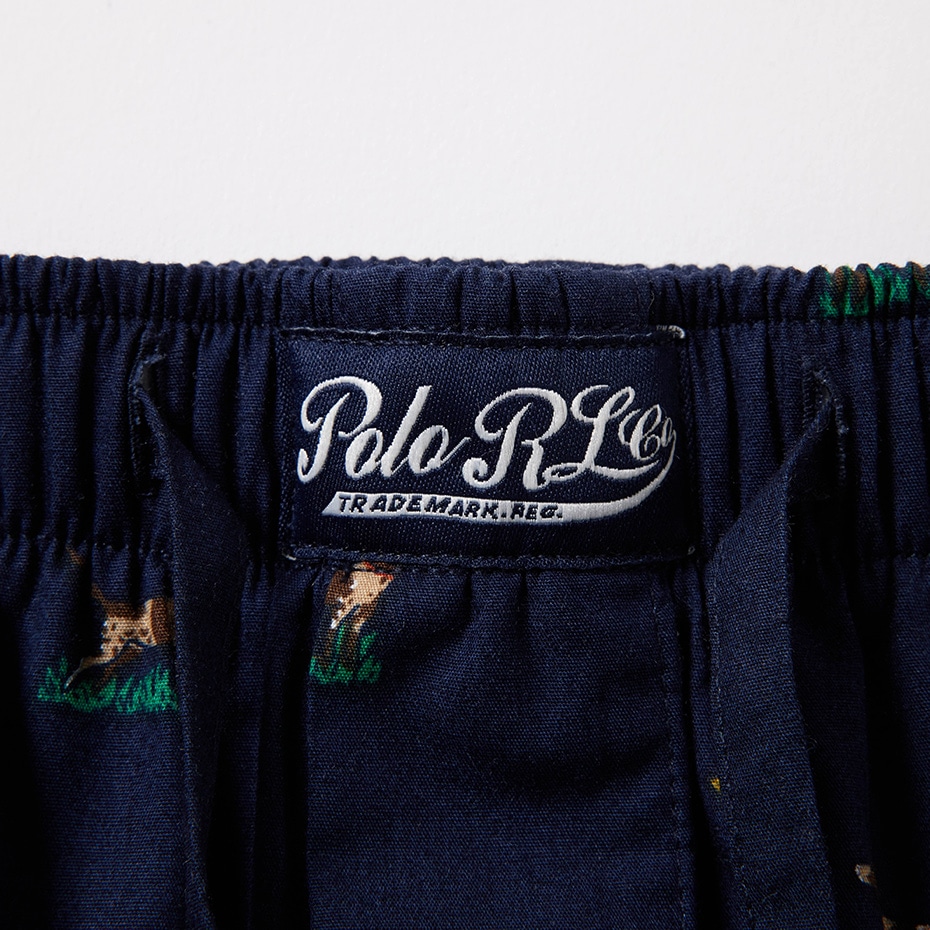 スリープショートパンツ スプリングドッグプリント ネイビー | ポロ