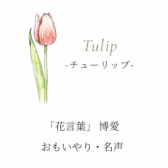 TAKE-UP ｜3月誕生花『チューリップ』誕生花ジュエリー《 caro fiore