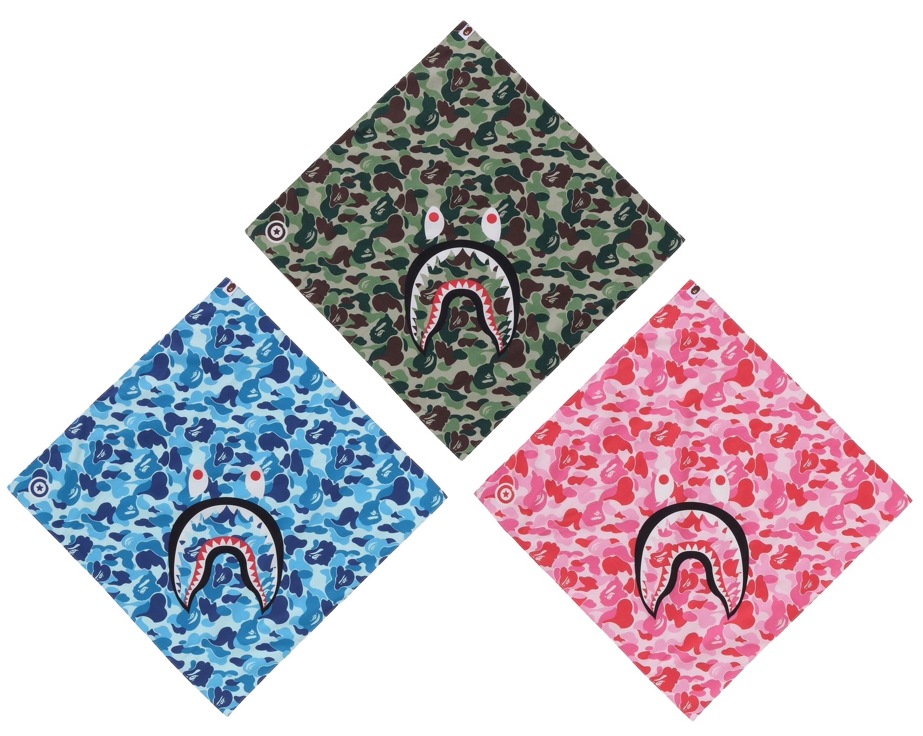 A BATHING APE ABC CAMO SHARK BANDANA – happyjagabee store