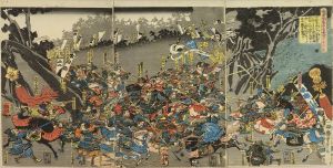 芳虎 寿永三年正月十六日 宇治川大合戦ノ図 | 浮世絵 | 原書房 神田神保町