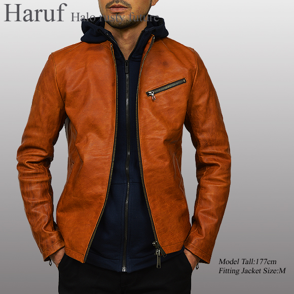 本革 レザージャケット ライダースジャケット メンズ 革ジャン 皮