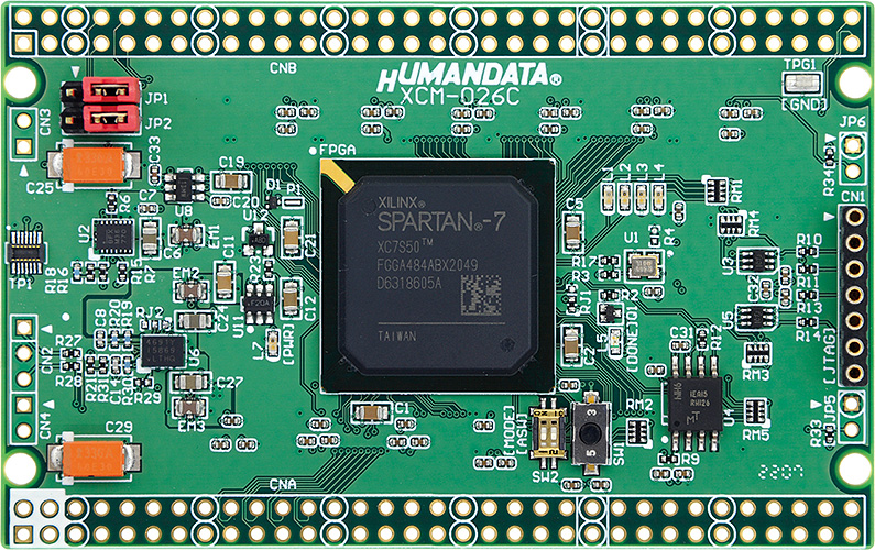 XCM-026] Spartan-7 FGGA484 FPGAボード（5V入出力）