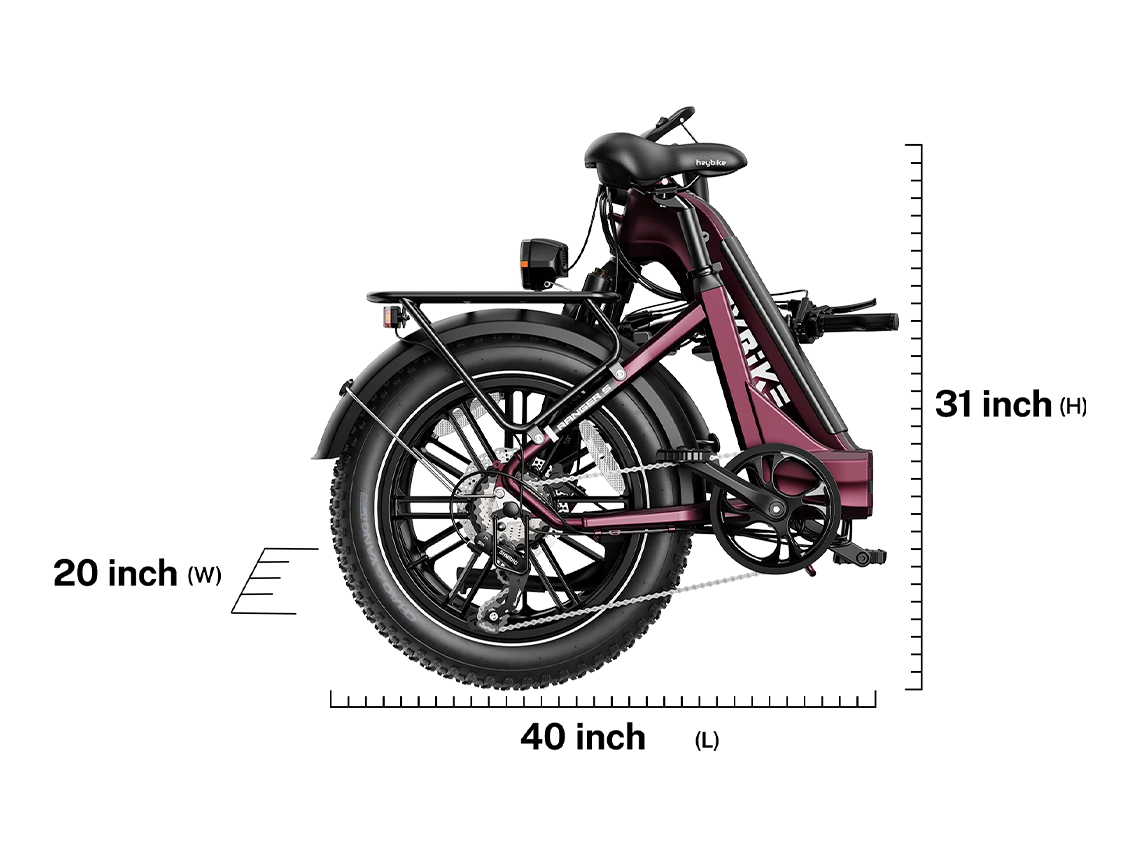 Ranger S Folding Electric Bike | Step-thru Ebike | Heybike