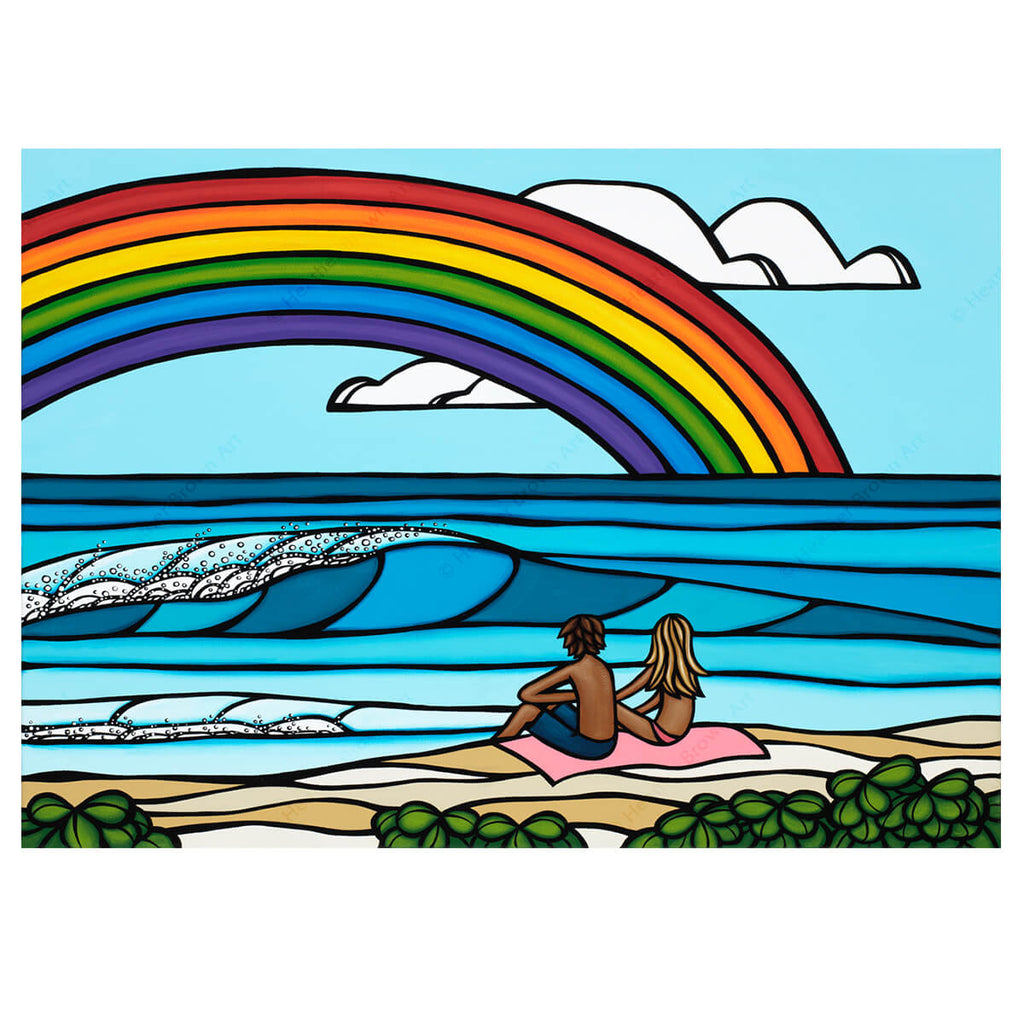 heatherbrownプリント絵画（新品）RainbowSurf heatherbrownプリント