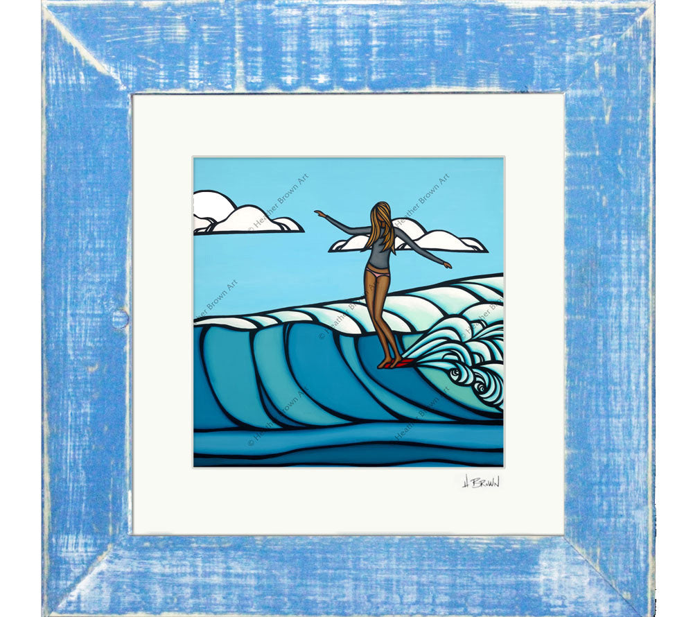 Heather Brown サーファーガール シルクスクリーン 直筆サイン入り