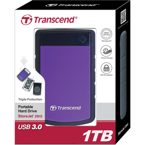 Transcend 1TB StoreJet 25H3 Anti-Shock External Hard Drive | Help