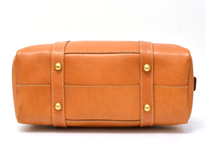 スクールバッグを本革で作ったカジュアルボストンバッグ / 革鞄のHERZ