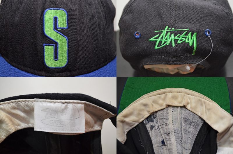 80's OLD STUSSY CAP - used&vintage box Hi-smile