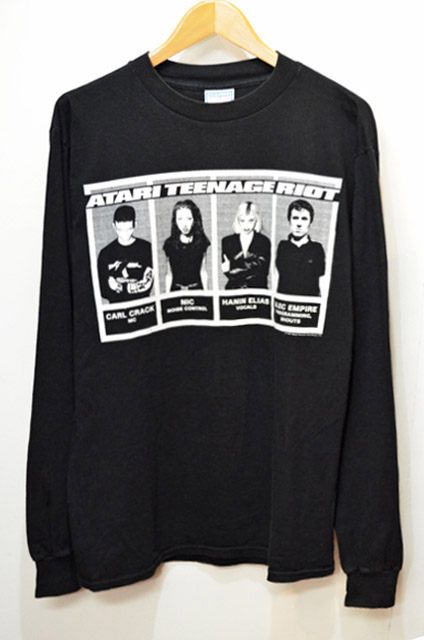 90's ATARI TEENAGE RIOT L/S Tシャツ - used&vintage box Hi-smile