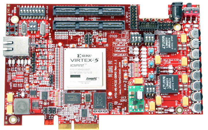 Virtex-5 PCI express Gen. 2 & USB 3.0 board