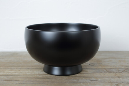漆器 椀 黒白テクスチャー 木製台座付き 漆器 椀 黒白テクスチャー