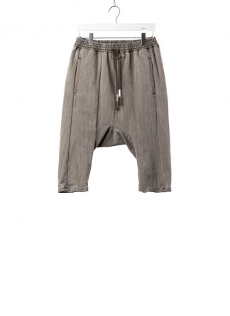 hide-m | Boris Bidjan Saberi men pants P28.1, acid grey cotton/pu