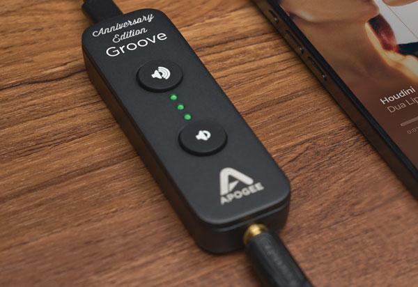 Apogee unveils Groove Anniversary Edition portable DAC/headphone