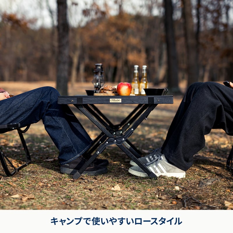 ウッドロールトップテーブルLIGHT 60 アウトドア キャンプ ロー