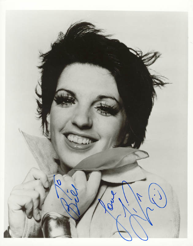 Liza Minnelli - Autographed Inscribed Photograph | HistoryForSale