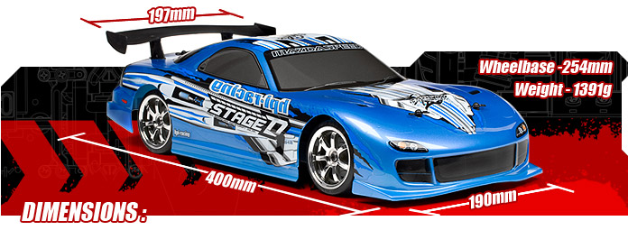 10722 E10 DRIFT with Mazda RX-7 FD3S 190mm