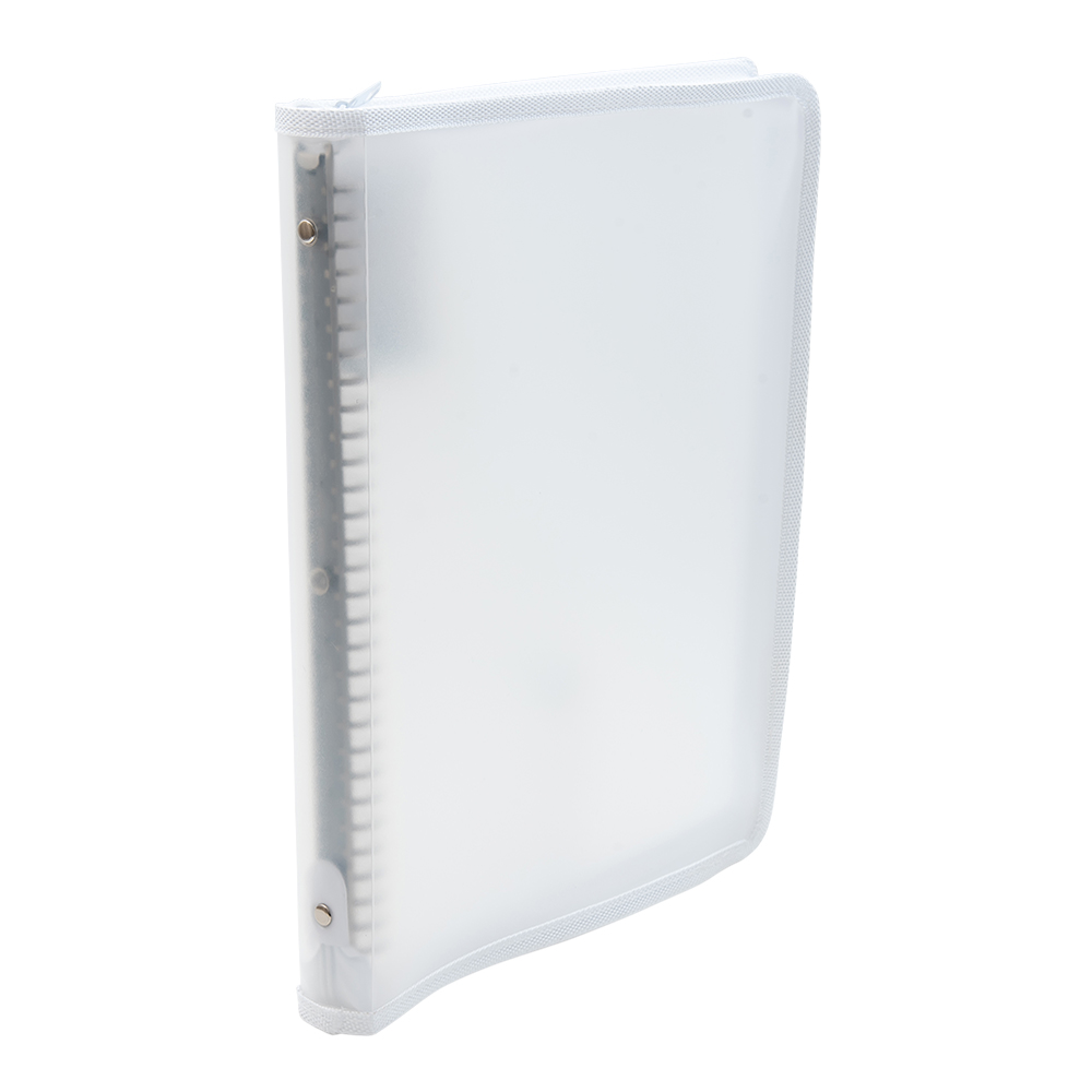 ファスナー付ファイル 30穴 クリアー｜文具事務用品・推し活グッズ