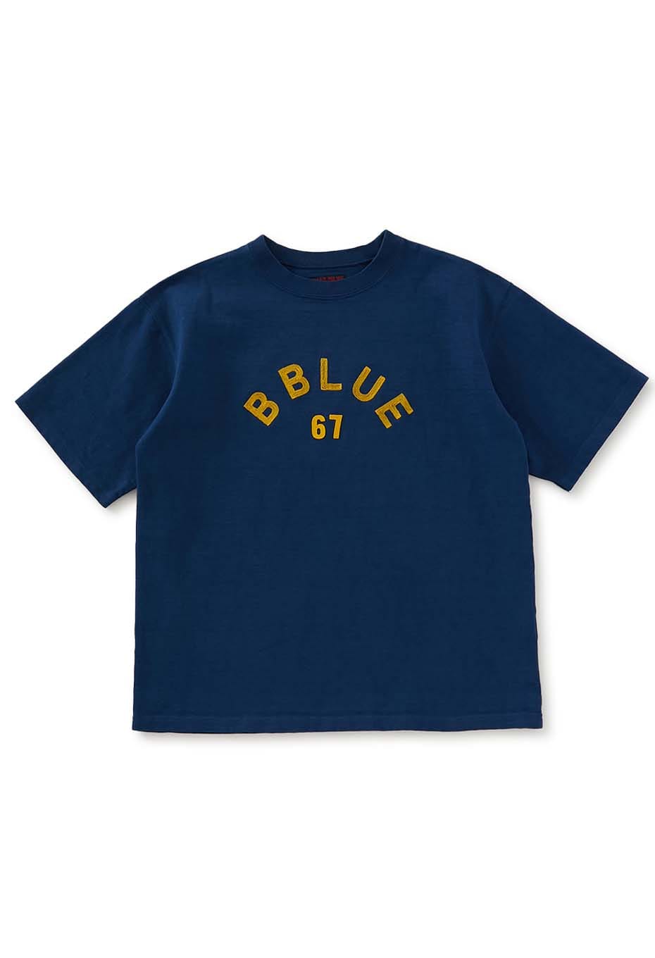 ヘビースラブテンジク B BLUE 67 エンブロイダリーTシャツ | BLUE