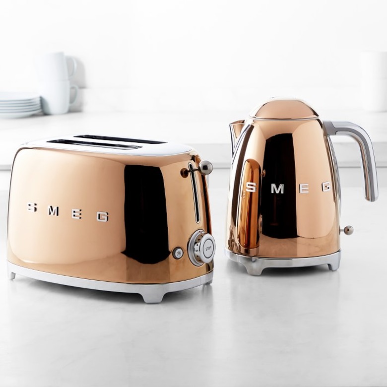 SMEG トースター ローズゴールド 2-Slice Toaster, Rose Gold — Peppercorn