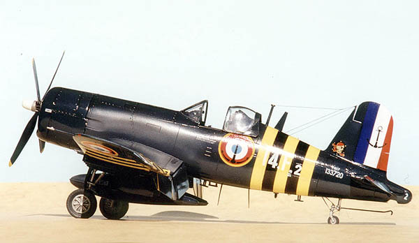 Vought F4U-7 Corsair by Darren Mottram (Academy, Heller and Others