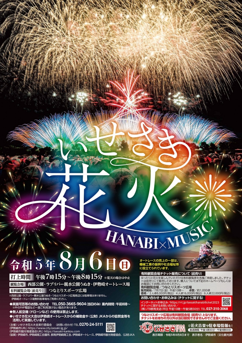 真夏に開催！いせさき花火大会 | 季節の話題(おでかけ、観光) | 伊勢崎