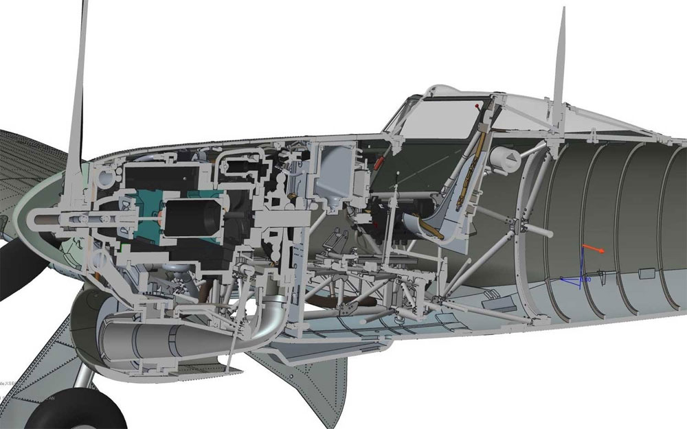 1/24 ミリタリーエアクラフト ホーカー タイフーン Mk.1B カードア