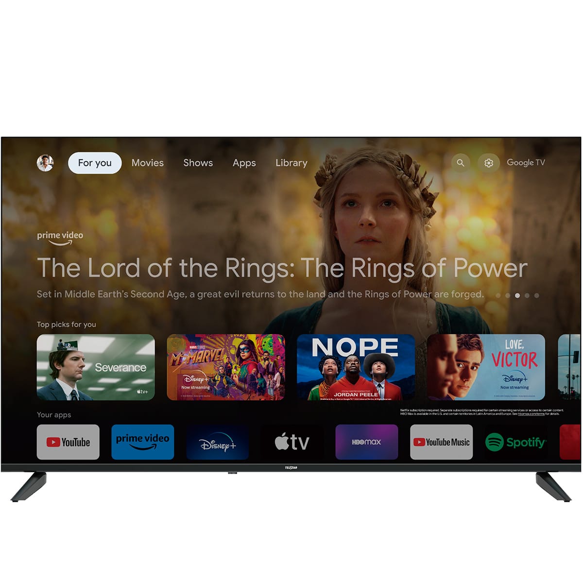 PANTALLA TELSTAR LED SMART UHD 4K – GOOGLE TV – 50″ - Intelec