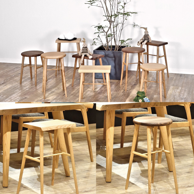 KIBIROI クリスタルサイドテーブル 無垢材 スツール オブジェ 1脚