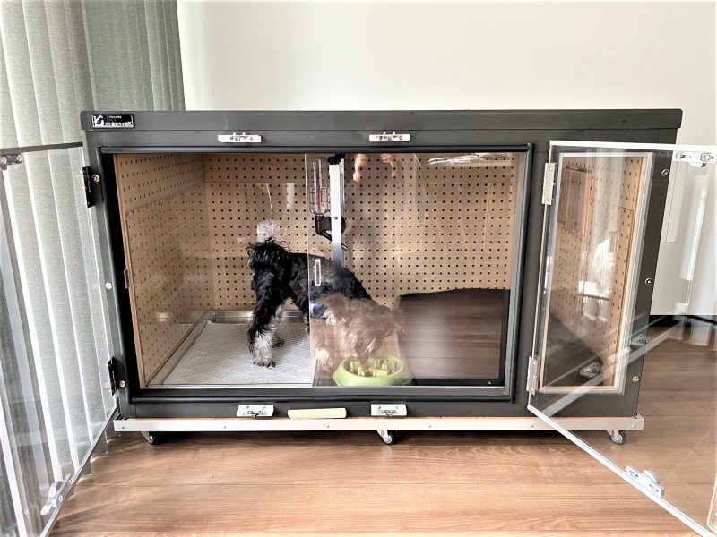 犬小屋製作工房K - 防音ケージカバー6（ドア）大 クレセント