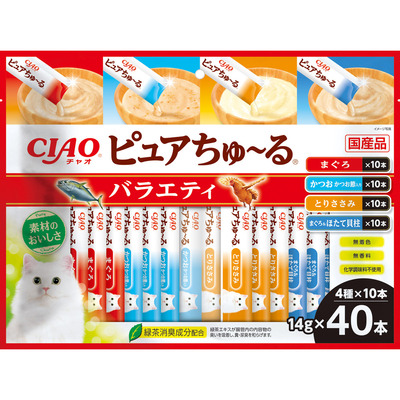 CIAO ピュアちゅ～る バラエティ 40本入り | 商品情報