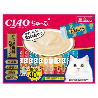 CIAO ちゅ～る かつお海鮮バラエティ 40本入り | 商品情報