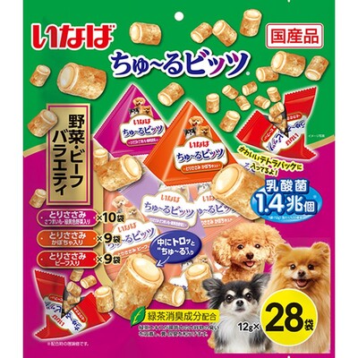 ちゅ～るビッツ 野菜・ビーフバラエティ 28袋入り | 商品情報
