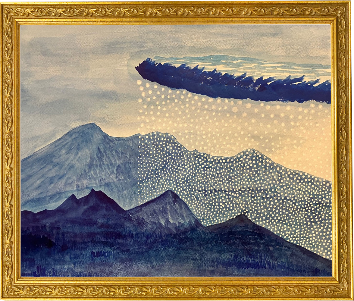 水彩画(風景)№176 水彩画(風景)№198 素敵な 水彩画(風景)№198 （透明